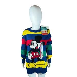 Medium  Boys' Disney 100 Matching Family Mickey Mouse Retro Striped Pullover